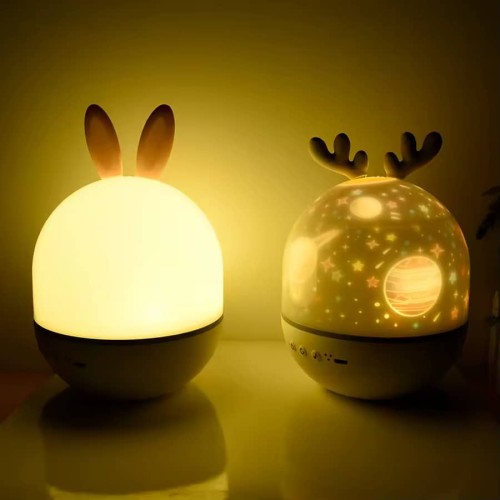 Veilleuse projecteur musical cerf