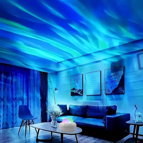 Projecteur boule galaxie plafond aurores boréales