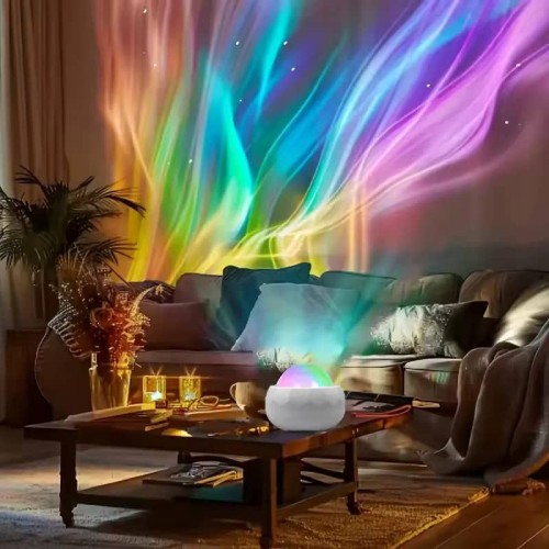 Projecteur boule galaxie plafond aurores boréales
