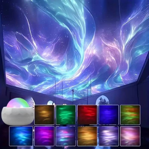 Projecteur boule galaxie plafond aurores boréales