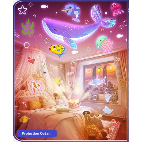 Lampe veilleuse carrousel rotatif