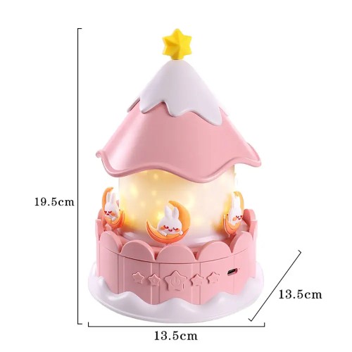 Lampe veilleuse carrousel rotatif