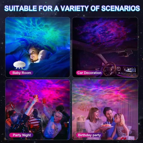 Projecteur nébuleuse plafond soucoupe volante