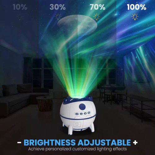 Veilleuse projecteur galaxie design robot