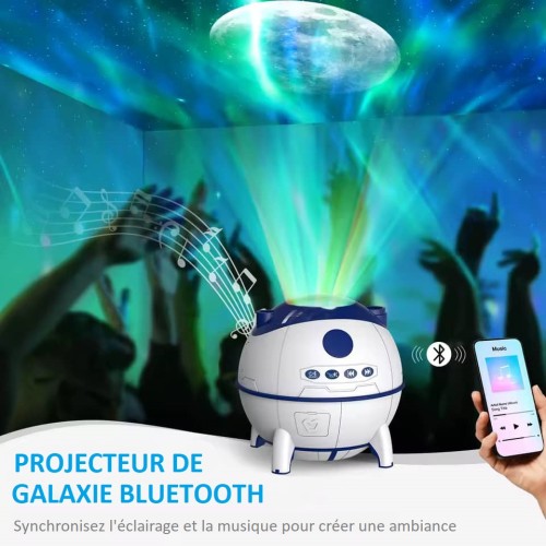 Veilleuse projecteur galaxie design robot